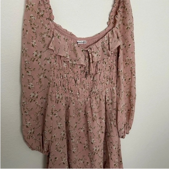 Reformation Morris Floral Long Sleeve Mini Dress - Picture 6 of 7